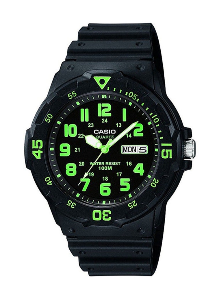 Casio Men's Resin Analog Quartz Wrist Sportswear Watch MRW-200H-3BVDF Black