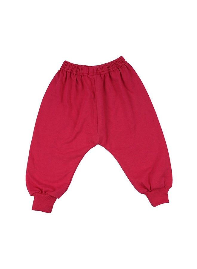 6-piece Baby Track Pants With Rib Multicolour