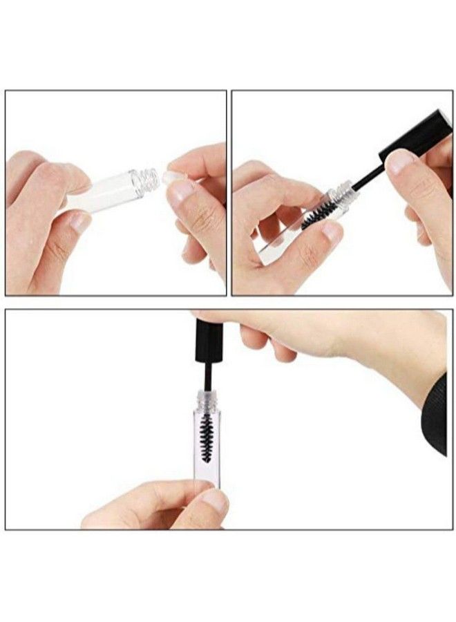 5 Pcs 7Ml Reusable Refillable Clear Empty Tube Bottle Mascara Container With Inner Plug And Mascara Brushes Avoid Leaking For Diy Eyelash Growth Treatment (7Ml)