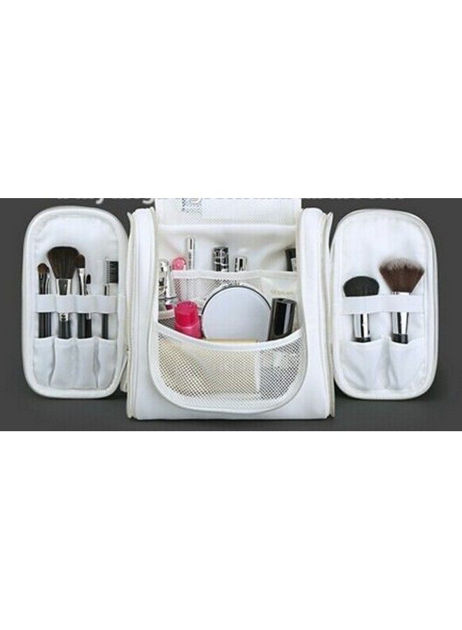 Solid 10 Cms Cosmetic Pouch (L_S1402_White)