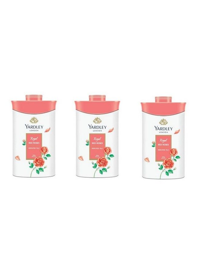 London English Roses Talc 250Gm (Pack Of 3)