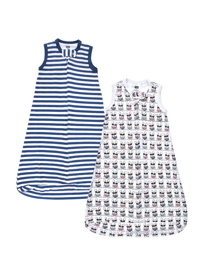 Unisex Baby Interlock Cotton Sleeveless Sleeping Bag French Dog 0 3 Months