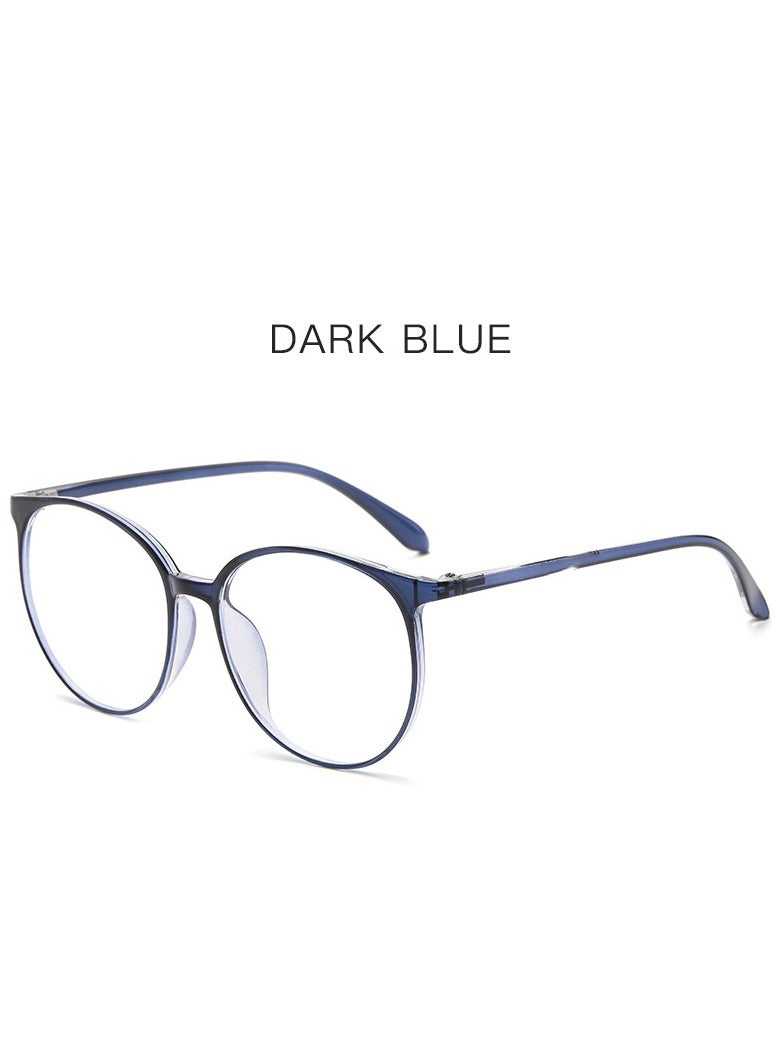 Anti-blue Light Plain Glasses Large Frame with Myopia Lenses Eyeglass Frames