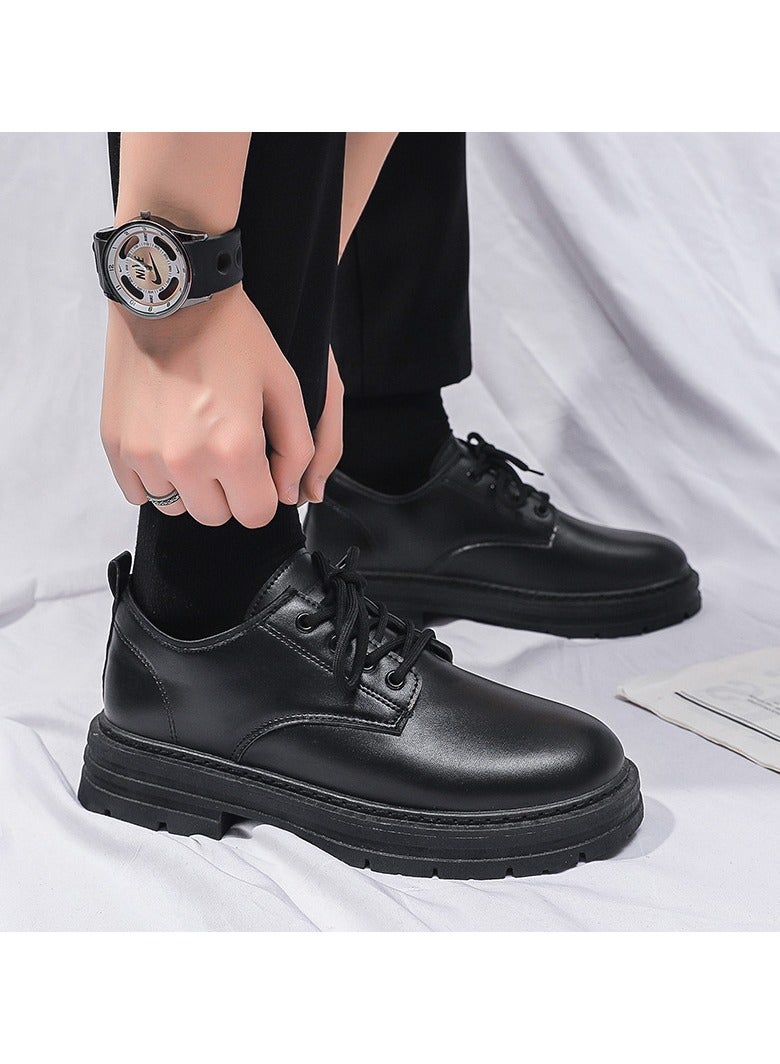 Men's New Business Leather Shoes Teenagers Students Casual Shoes