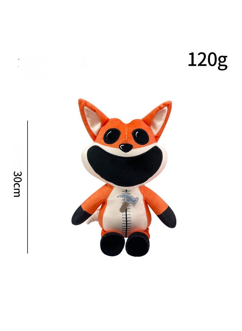 Poppy Playtime Smiling Critters 3 Plush Toy Cartoon Fox 30cm For Fans Gift Horror Stuffed Figure Doll For Kids And Adults Great Birthday Stuffers For Boys Girls