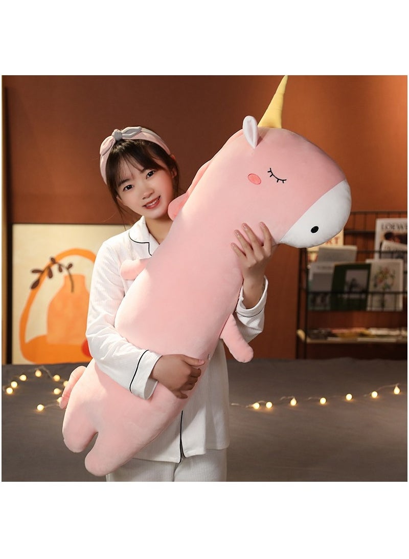 Cute Animal Long Sleeping Pillow Plush Toy Long Hug Pillow Removable and Washable Best Gift for Kids and Friends