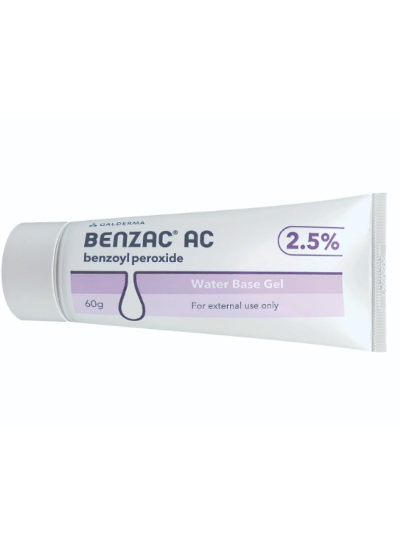 Benzac AC 2.5% Benzoyl Peroxide Gel 60g