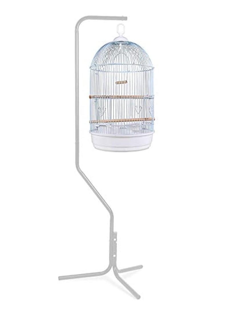 Egardenkart® Bird Cage Stand Hanging Bird Cage Stand (White with Cage B)