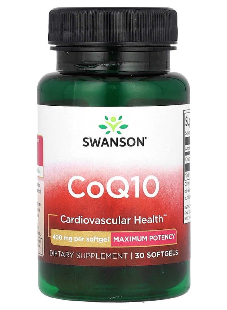 Coq10 - Maximum Potency 400 mg 30 Sgels
