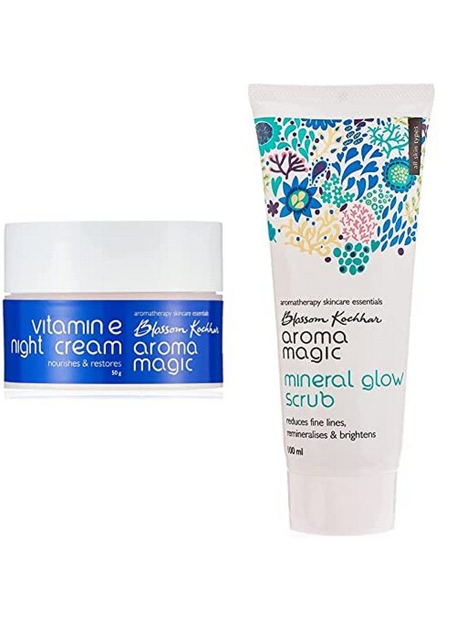 Aroma Magic Vitamin E Night Cream 50G And Aroma Magic Mineral Glow Scrub 100Ml