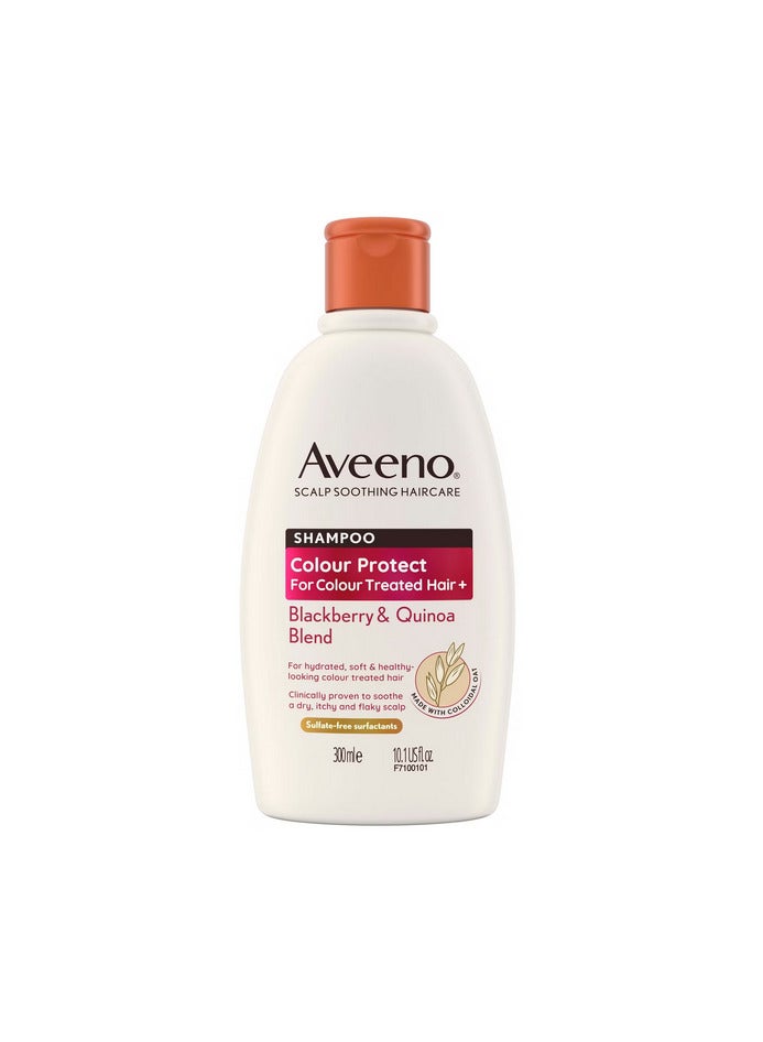 Aveeno Haircare Colour Protect+ Blackberry and Quinoa Blend Shampoo 300ml