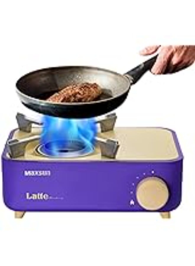 Portable Gas Stoves for Camping Compact Butane Stove with Wind Resistant Flame, Easy Ignition, and Stylish Design Ideal for Outdoor Cooking, Hiking, and Emergency Kits