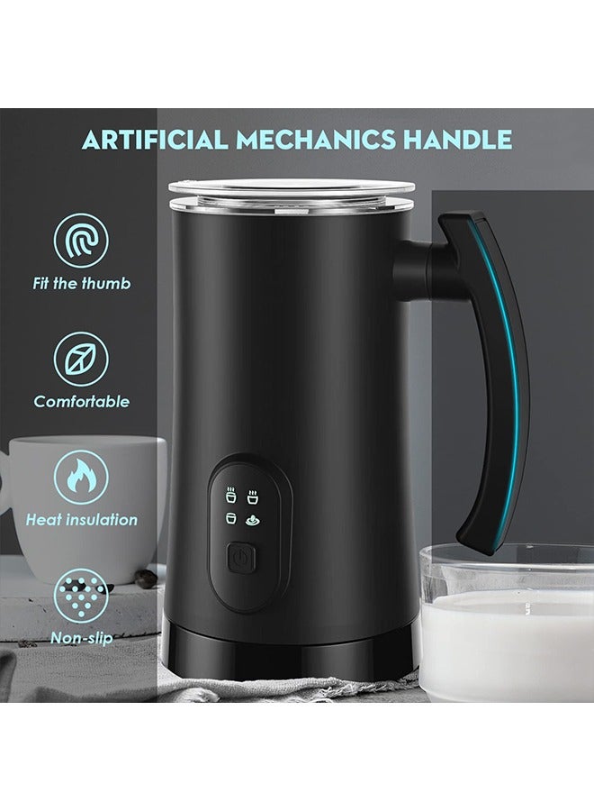 Electric Milk Frother, 4 in 1 Milk Steamer,11.8oz/350ml Automatic Warm and Cold Foam Maker for Coffee,Latte, Cappuccino, Hot Chocolate