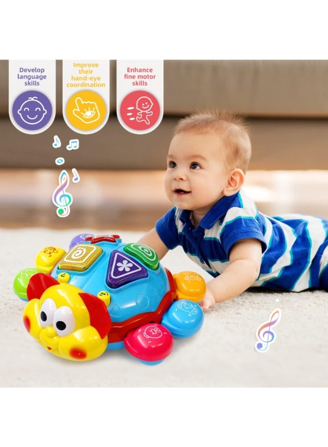 Baby Crawling Toy Spanish English Learning Lights Music Developmental Early Education Interactive 6-12 Months