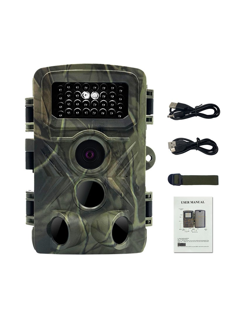 PR3000 16MP 1080P Night Photo Video Taking Trail Camera Multi-function Outdoor Huntings Animal Observation House Monitoring Camera IP54 Waterproof with 34 Infrared Lights Camera