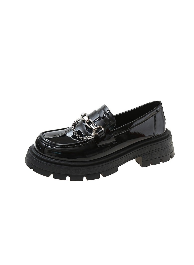 British Style Ladies' Student Small Leather Shoes