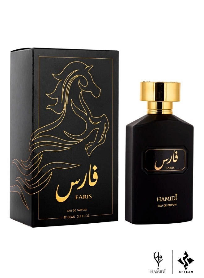 Luxurious Bundle Offer Arabic Fragrance Gift Set - Faris Eau De Parfum 100ml & Faris Bakhoor Muattar 50gm