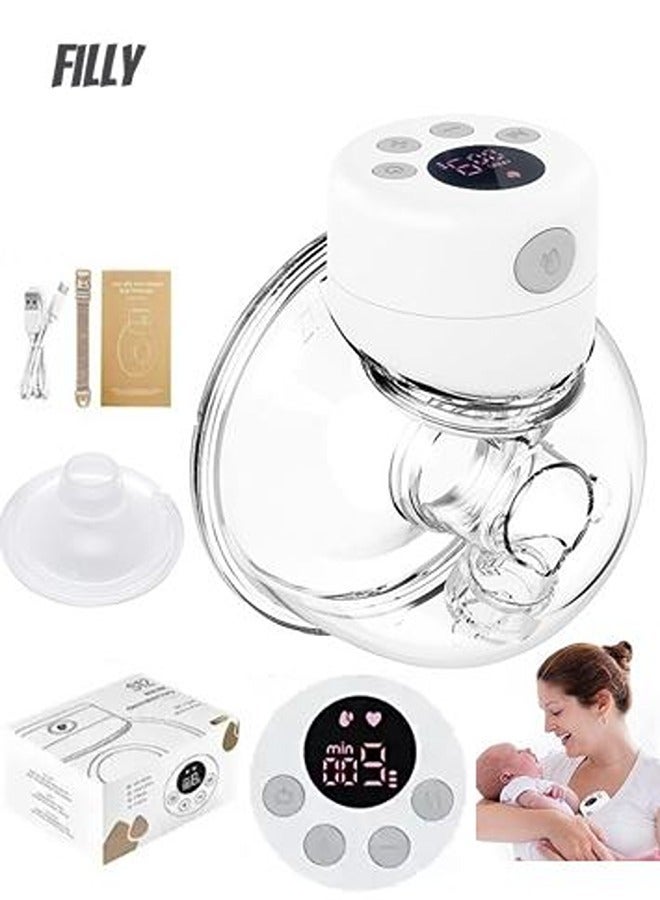 Hands Free, Wearable Electric Breast Pump With 2 Modes And 9 Levels