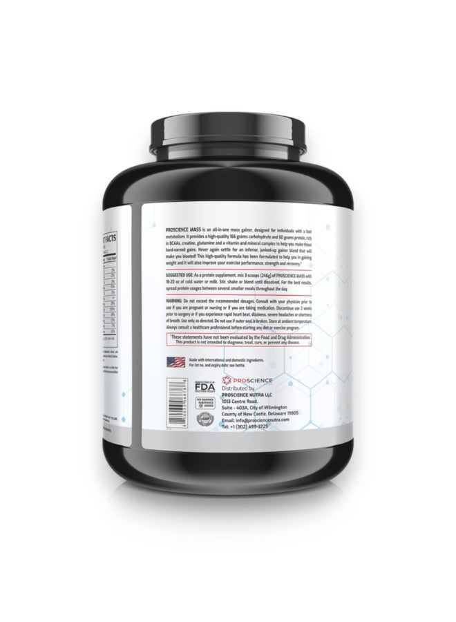 Mass Gainer, Revolutionary Weight Gainer, Chocolate Flavour, 6 Lb
