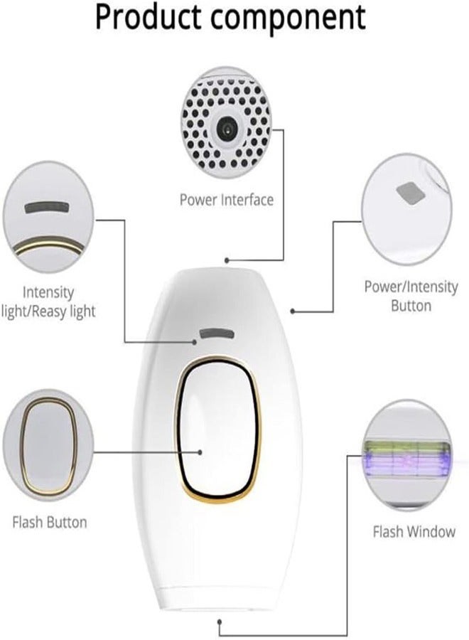 Painless Laser Hair Removal Device Ergonomic Design Long Lasting Results Safe and Gentle Suitable for Home use