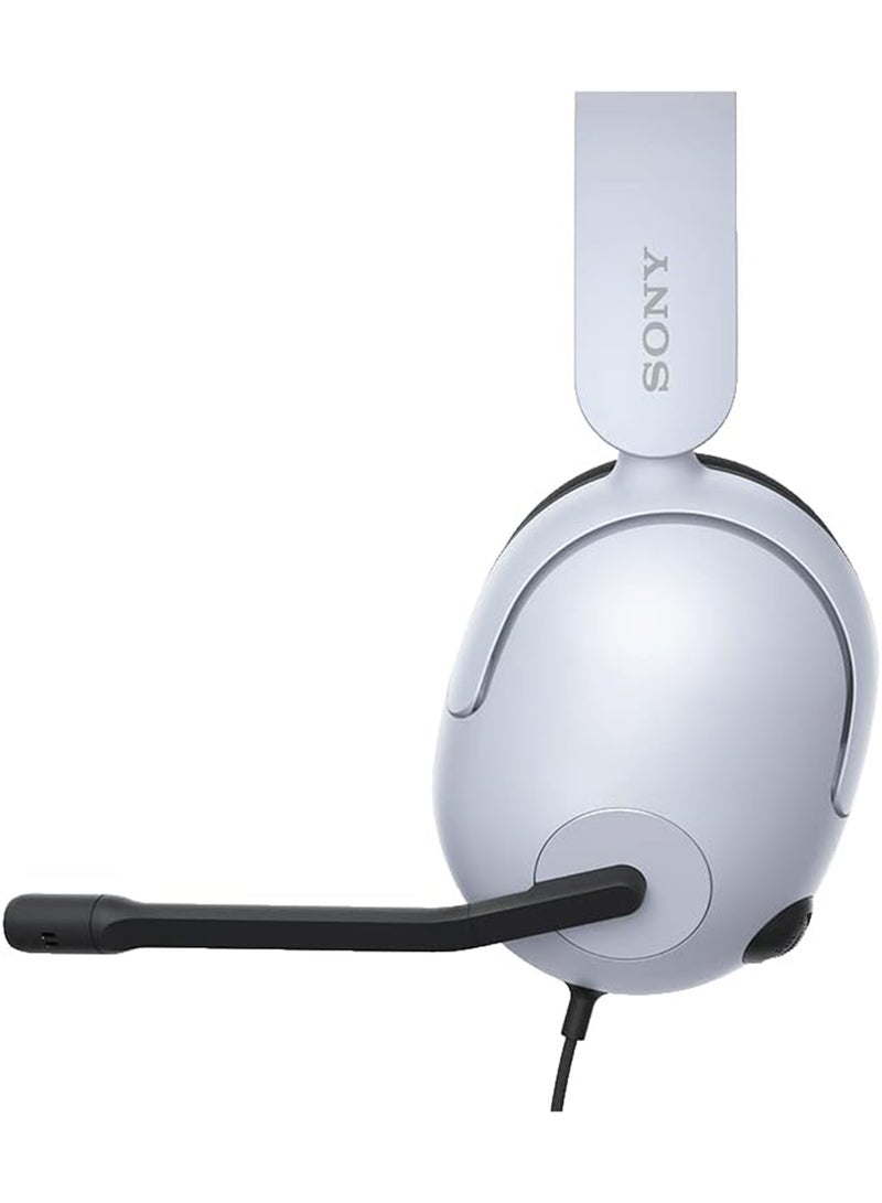 Sony INZONE H3 Wired Gaming Headset, Over ear Headphones with 360 Spatial Sound, MDR G300, White
