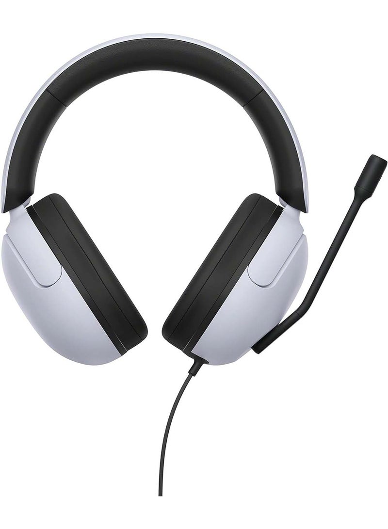 Sony INZONE H3 Wired Gaming Headset, Over ear Headphones with 360 Spatial Sound, MDR G300, White