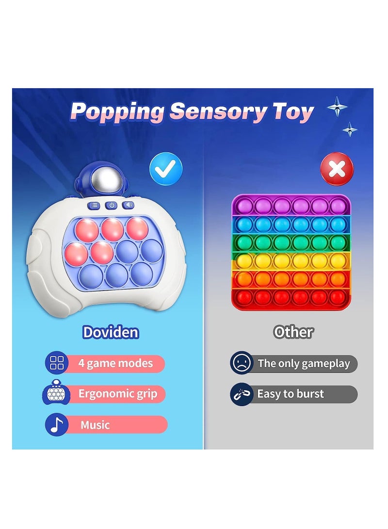 Quick Push Electronic Pop Light Up Games, Decompression Puzzle Machine, Sensory Push Pop Bubble Toy Interactive Button Toy For Kids, Perfect Birthday Gift For Boys And Girls