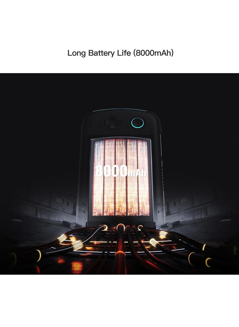 Odin 2 Android Handheld Gaming Console, High-Performance Retro Game Handheld with Snapdragon 8 Gen 2 Octa-core CPU, Adreno 740 GPU, 6-inch 1080P Screen, Android 13 System (12+256GB, Grey)