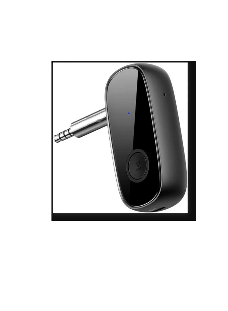 Bluetooth Aux Adapter, Bluetooth 5.0 Audio Receiver for Wireless Music Stream with Hand-free Call, 10H Play Time, Auto-Repair for Car Speaker