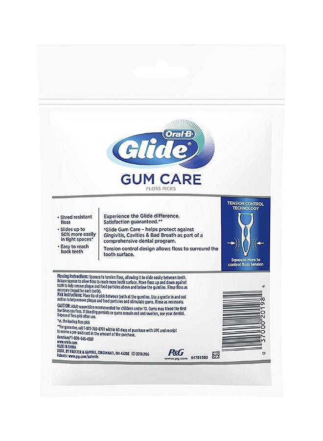 30-Piece Gum Care Floss Picks White