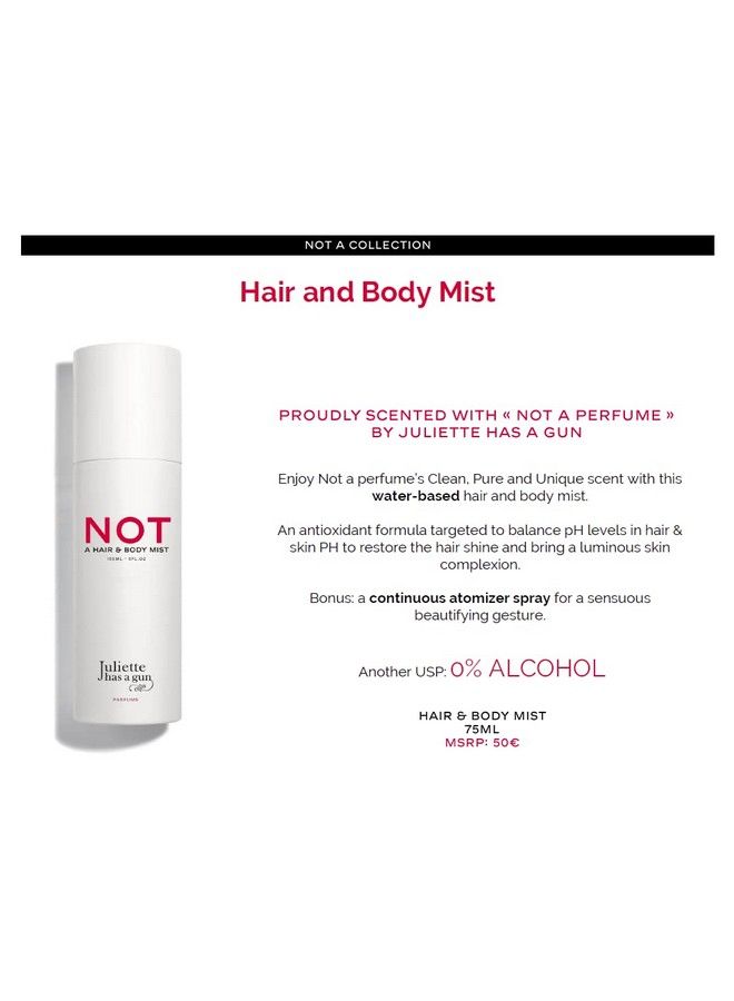 Not A Hair & Body Mist 2.5 Fl Oz