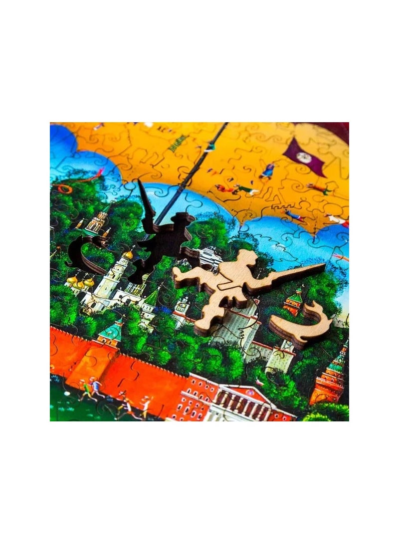 Day and Night Davici Wooden Jigsaw Puzzle