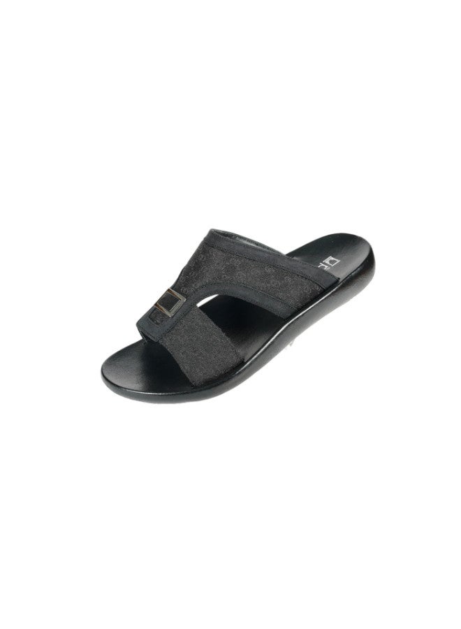 008-3562 Barjeel Mens Arabic Sandals 63102 Black