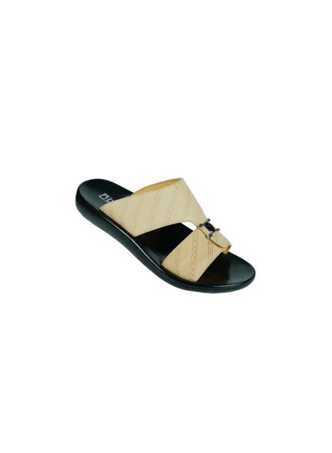 008-3549 Barjeel Mens Arabic Sandals 63071 Beige