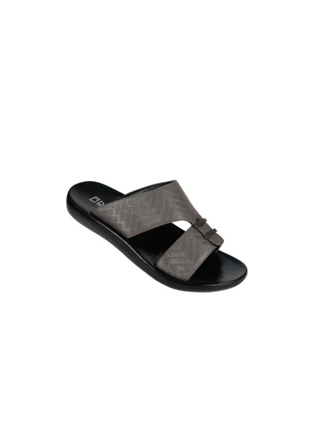 008-3553 Barjeel Mens Arabic Sandals 63073 Grey