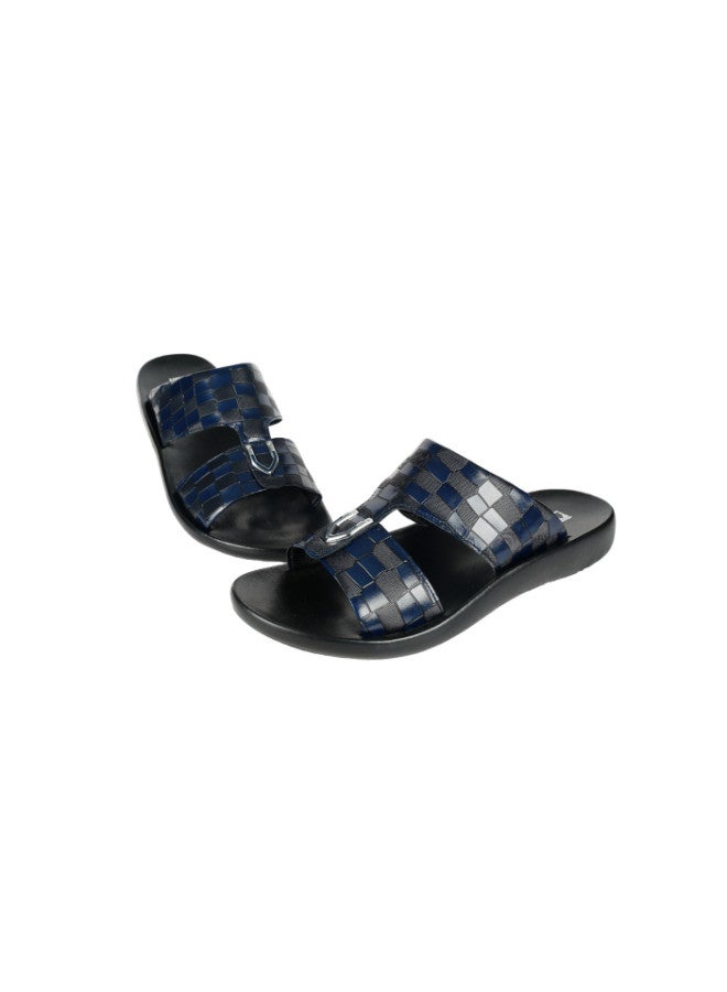 008-3556 Barjeel Mens Arabic Sandals 63092 Navy