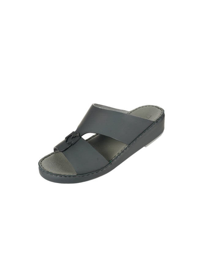 008-3521 Barjeel Mens Arabic Sandals  C-2025 Black