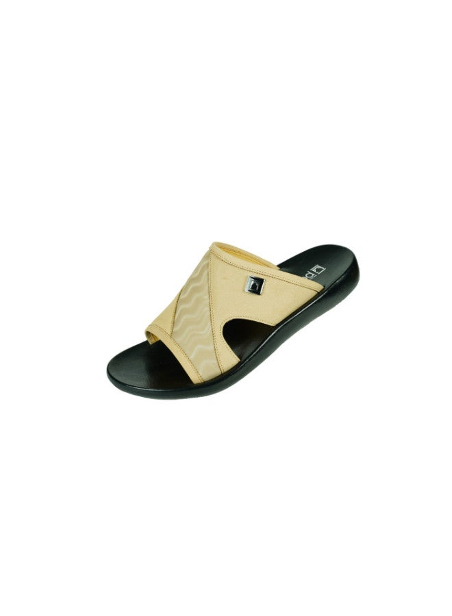 008-3561 Barjeel Mens Arabic Sandals 63122 Beige