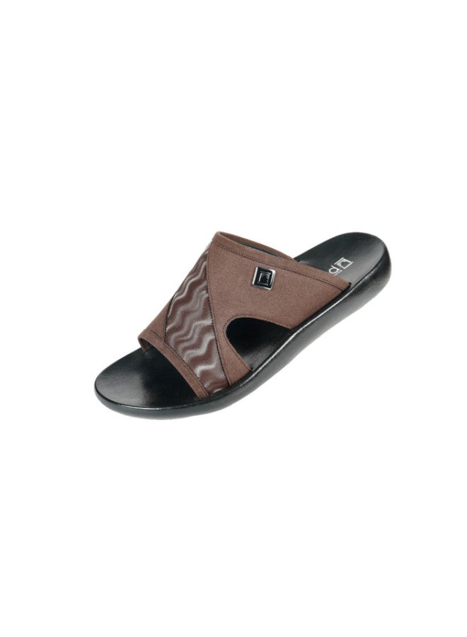 008-3560 Barjeel Mens Arabic Sandals 63122 Brown