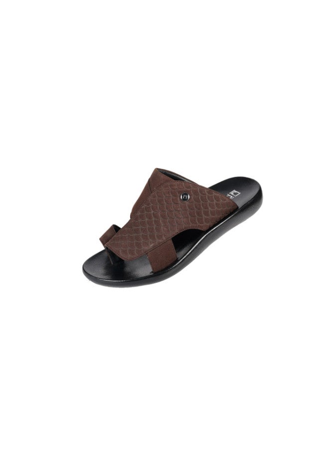 008-3567 Barjeel Mens FInger grip Sandals 63051 Brown