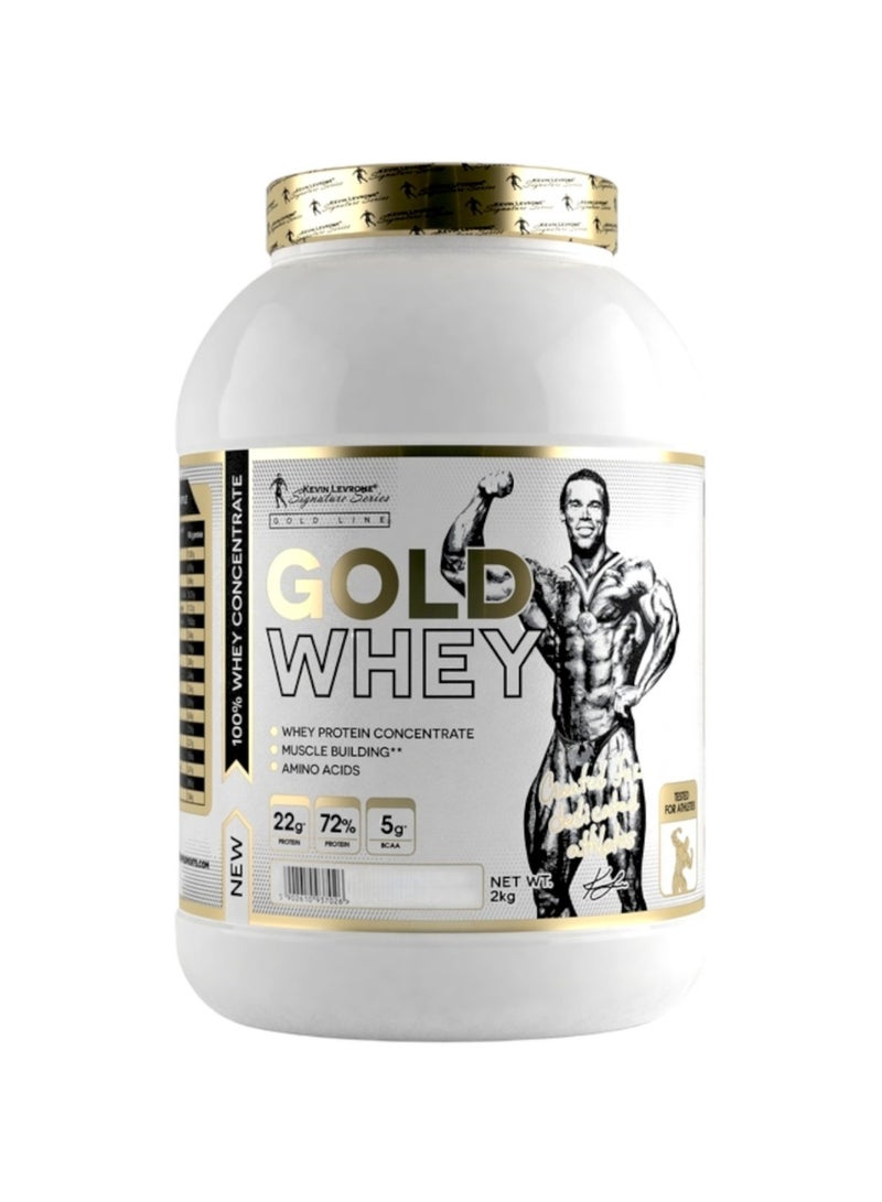 Gold Whey, 100% Whey Concentrate, Chocolate Flavour, 2kg