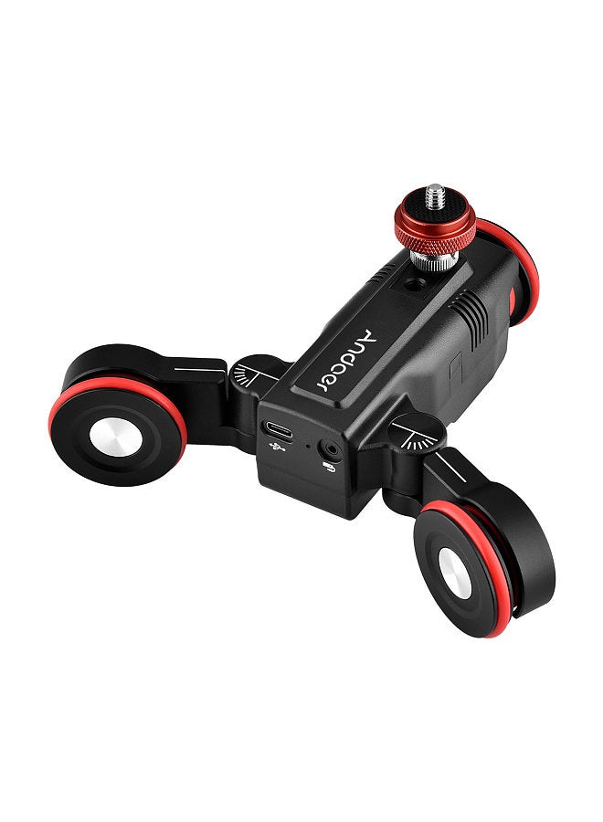 L5i Pro Wireless Camera Video Auto Dolly 3-Wheels Motorized Slider Dolly Car Mobile APP Control Time-lapse Straight/Curved Line Photography Adjustable Speed