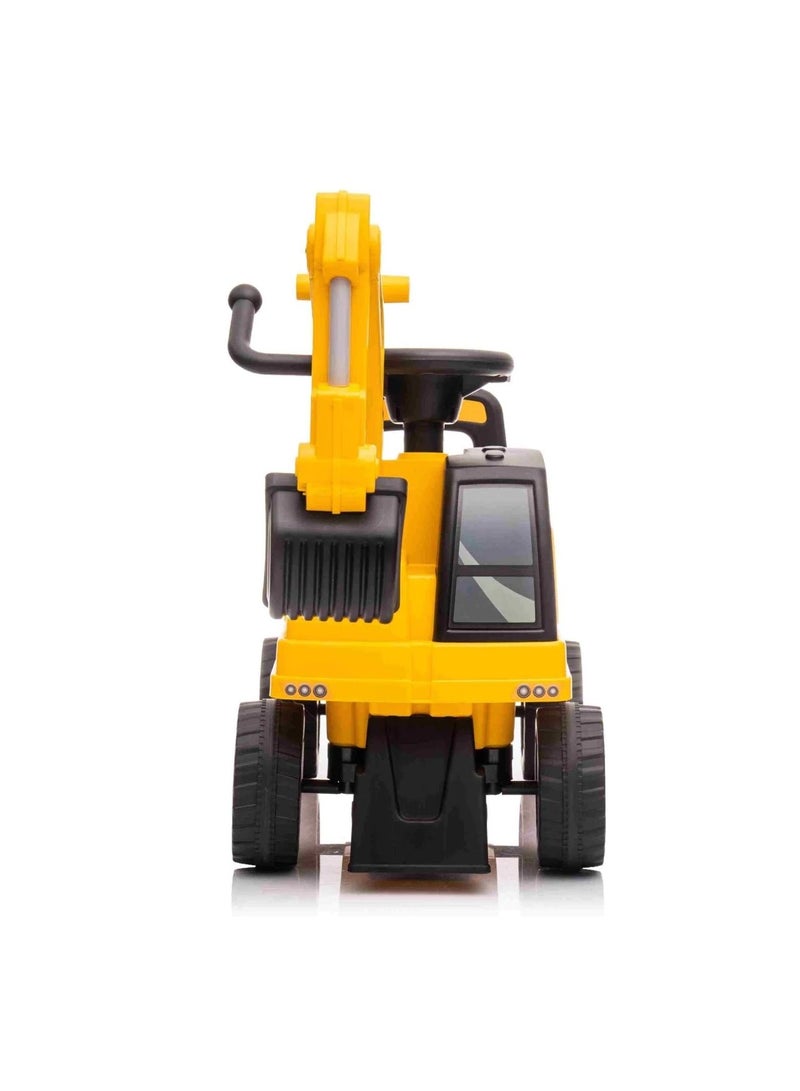 Excavator Construction Foot to Floor Ride On Push Car for Toddlers
