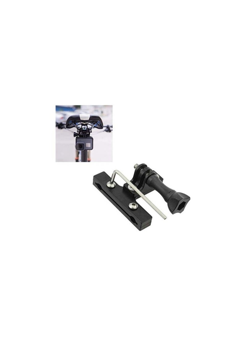 Bike Seat Mount Seat Clamp, Aluminium Alloy Seat Rail Mount, Fit for Go-Pro Hero 8/7/6/5/4/3 Action Camera, Suitable for Sport Camera Fixed, Fine Outdoor Photography Necessary