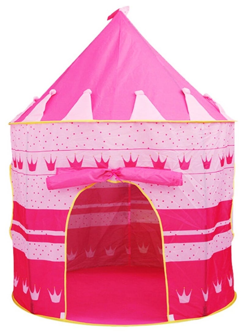 High-Quality, Portable and Foldable Castle Tent House For Toddlers, Multicolour