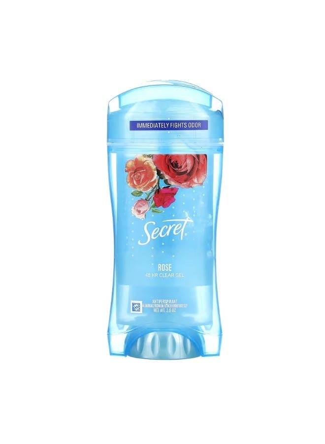 48 Hour Clear Gel Deodorant Rose  2.6 oz