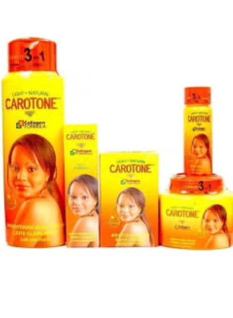 Carotone Set Lotion, Soap, Cream Big & Small, Serum