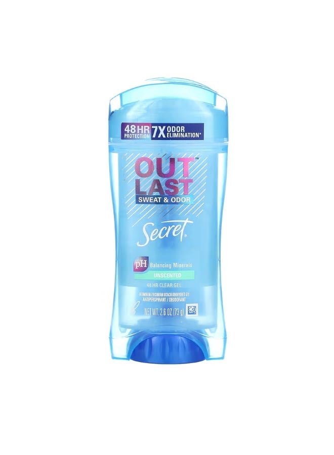 Outlast Sweat and Odor Antiperspirant Deodorant Unscented 2.6 oz 73 g