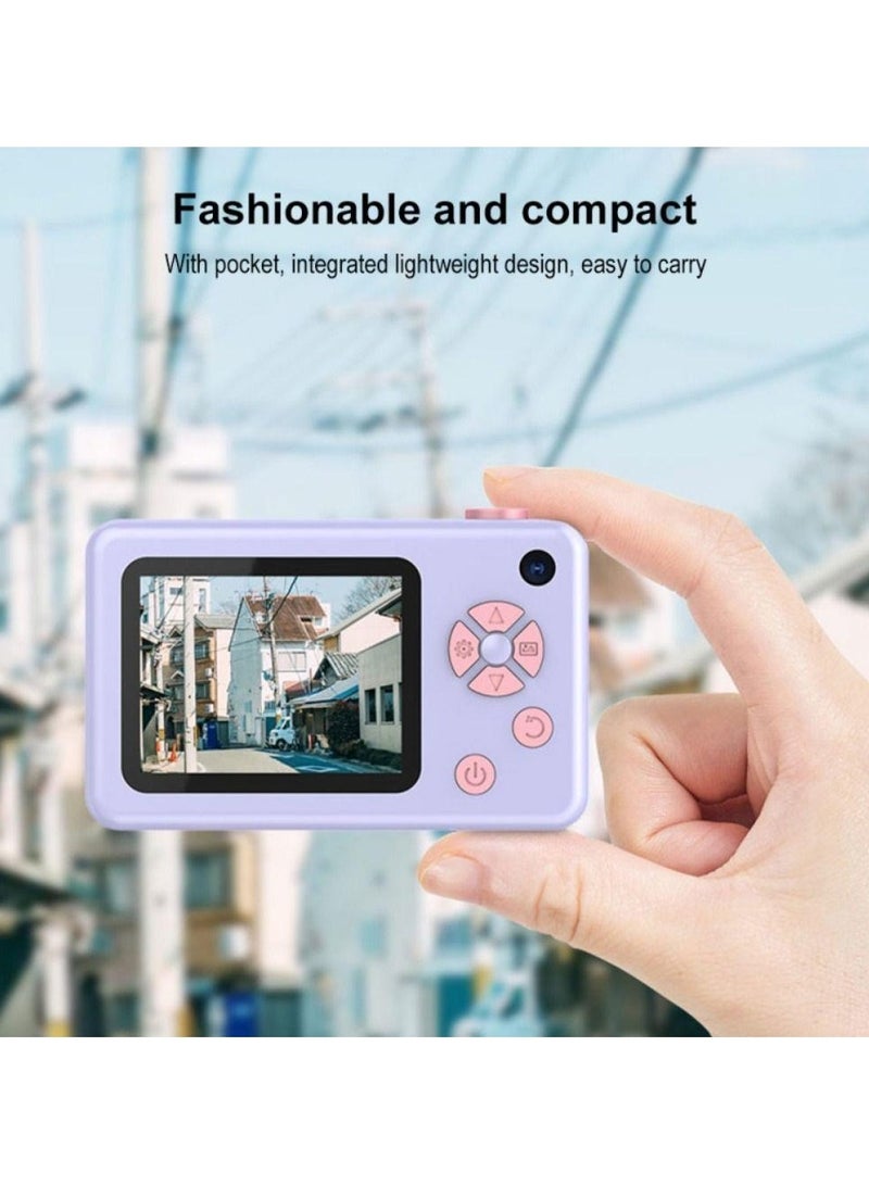 Portable Rechargeable Mini Camera for Kids 48MP Full HD 1080P Front and Rear Cameras