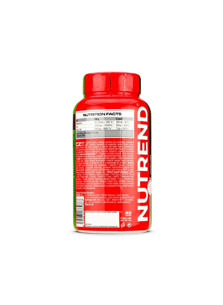 Nutrend ZMA 120 Capsules 60 Servings 111g